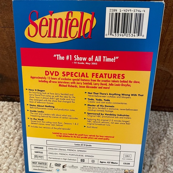 Seinfeld DVD boxset for Seasons 1 and 2 - Picture 2 of 6